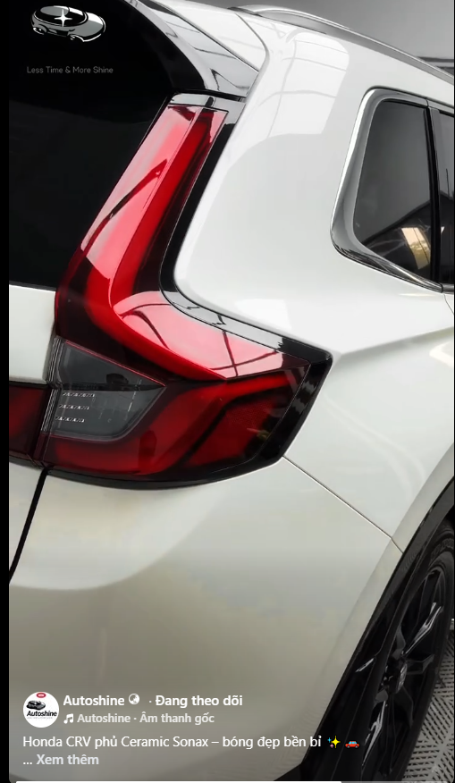 Honda CRV phủ Ceramic Sonax – bóng đẹp bền bỉ
